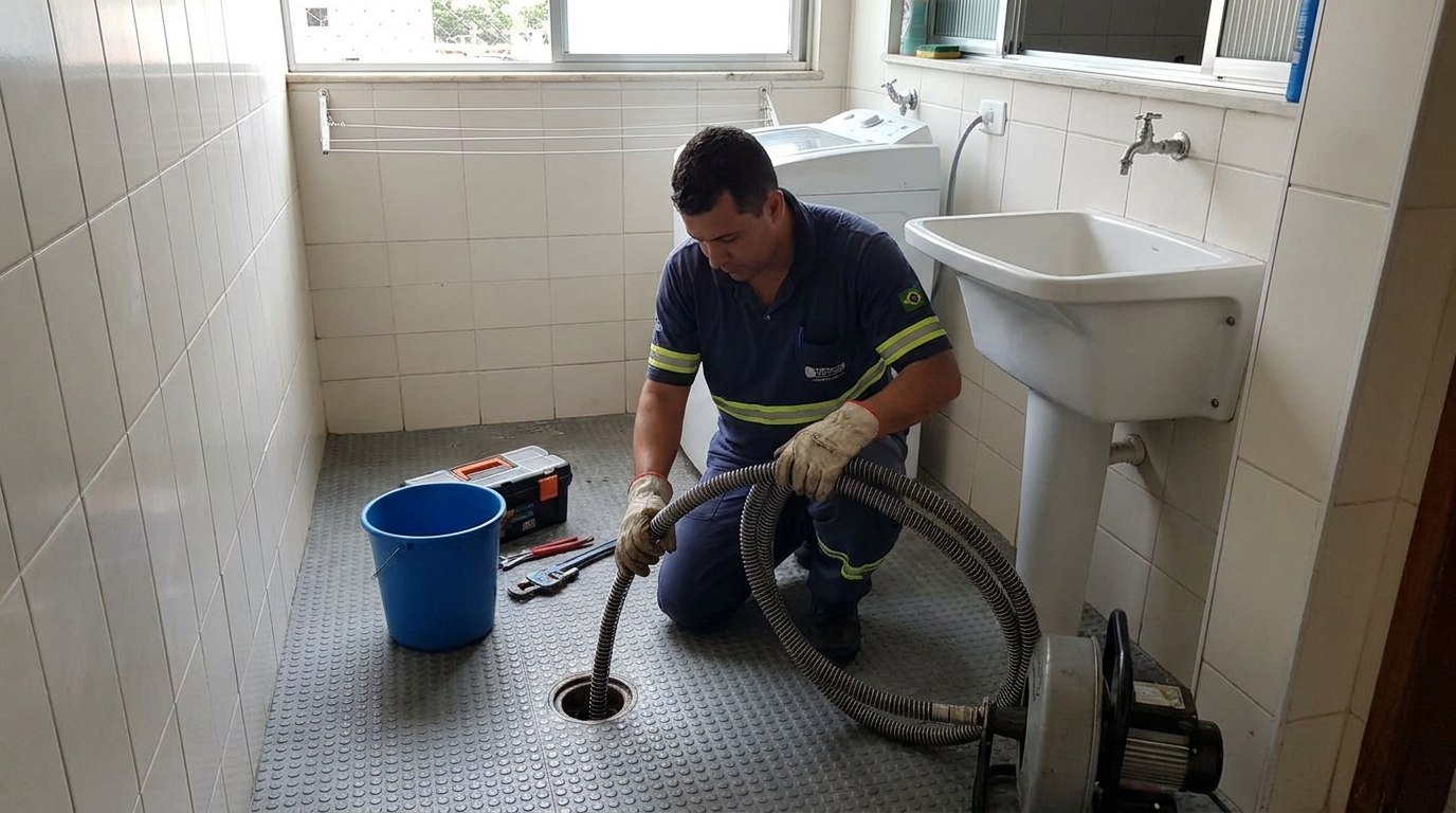 Desobstrução na Cozinha em Guarulhos‑SP